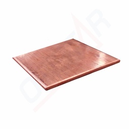 Copper plate - full round edges, C1100 - 1/2H - Thailand